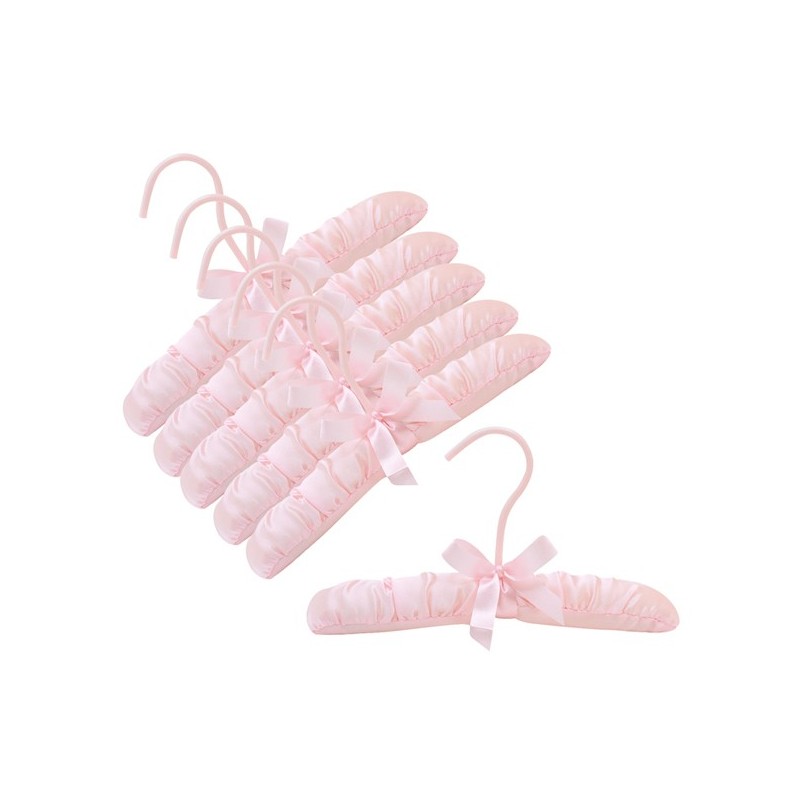 Tendertyme Bright Pink Baby Girls 10 Decorative Clothes Hangers