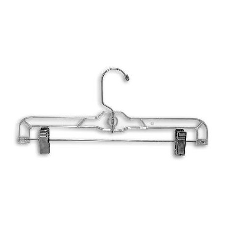 Clear Plastic Pant and Skirt Hanger w/Clips