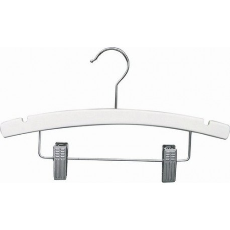 12" White Childrens Combination Hanger