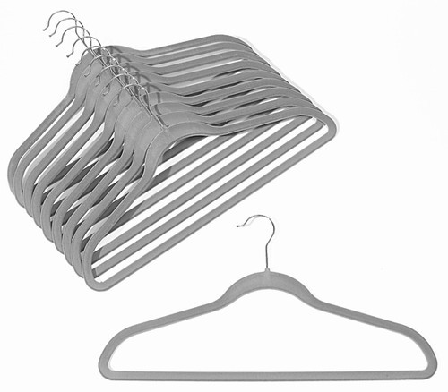 Slim-Line Black Shirt/Pant Hangers - Closet Hanger Factory